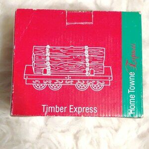 VTG Home Town Timber Express Train Car 1998 JC Penny Christmas Decoration
